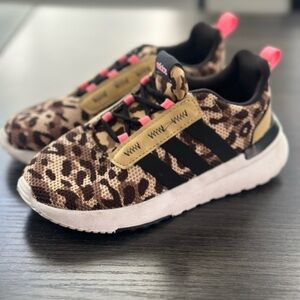 adidas Toddler Girls' Racer TR21 Leopard Shoes